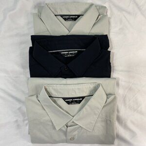 3 Under Armour Fishing Shirts (2 Backwater, Fish‎ Hunter) Men’s L